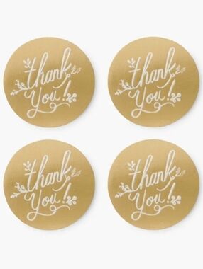 🌼 NWT Rifle Paper Co. roll of 250 'thank you' envelope seals